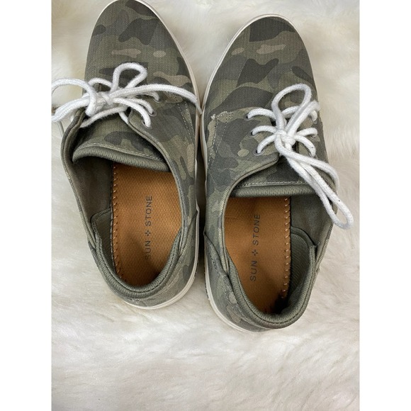 Sun + Stone size 9 men casual comfort camo slip on sneakers 0795 main image 5